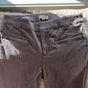 LOFT outlet, gray skinny pants, two front zipper pockets, never worn
